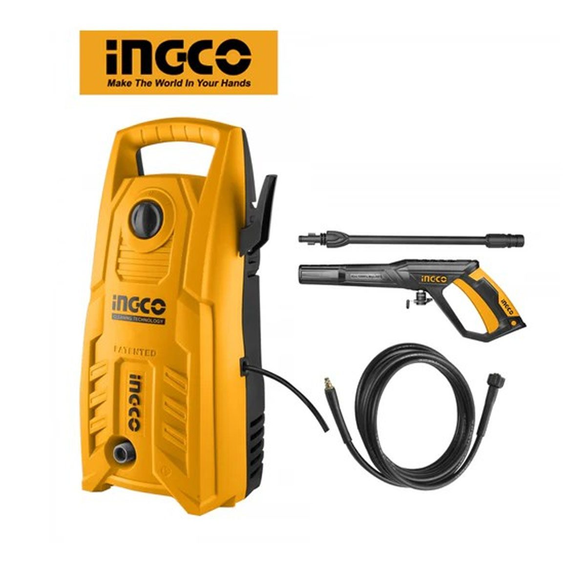 Ingco High pressure washer 1400W 130Bar HPWR14008