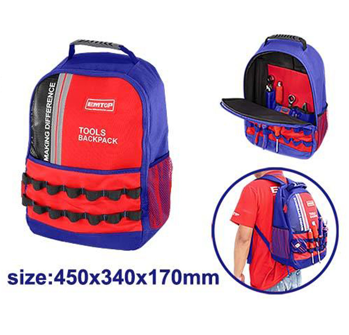 EMTOP Tools backpack ETBG58185