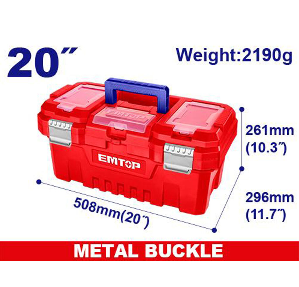 EMTOP 20" Plastic tool box EPBX2002