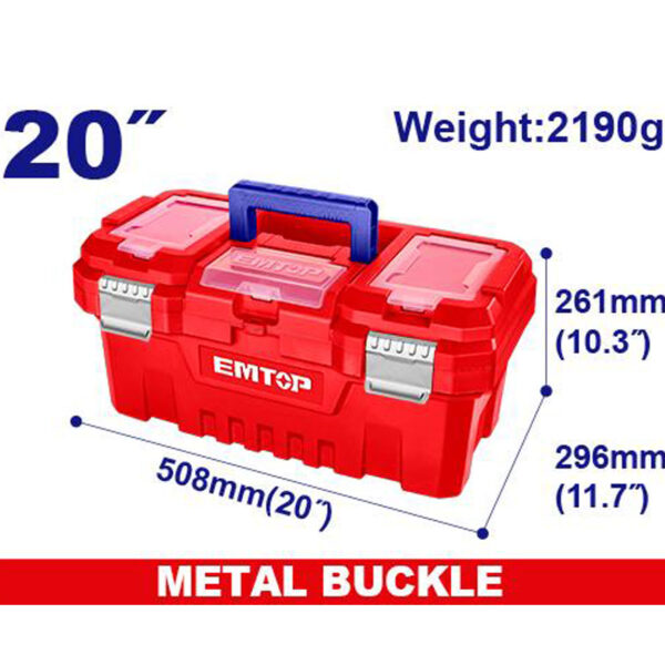 EMTOP 20" Plastic tool box EPBX2002