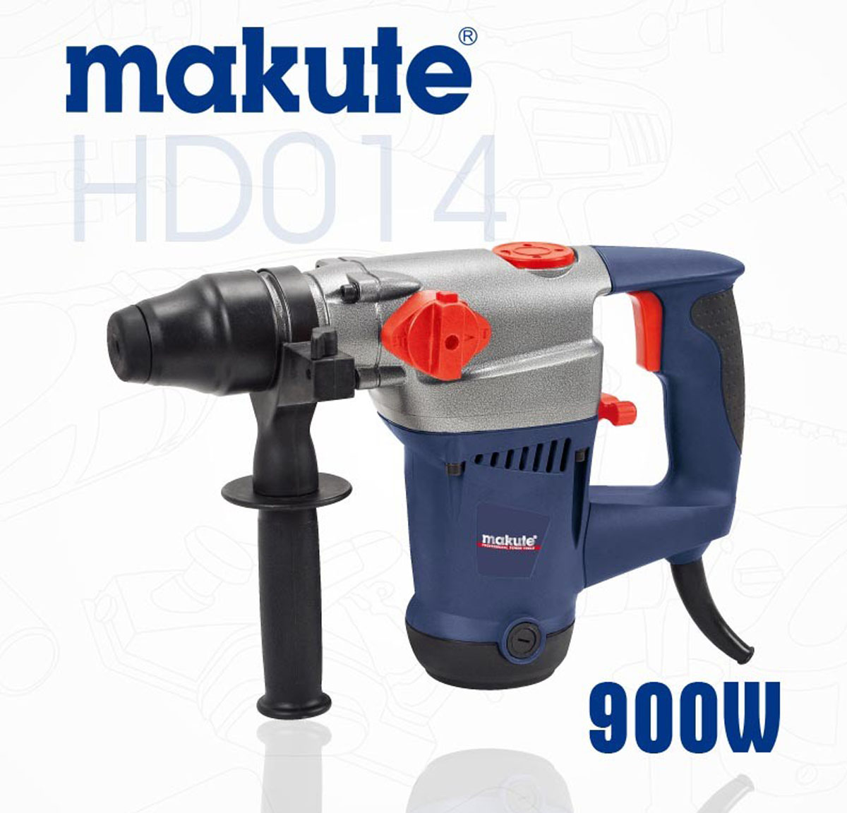 HD014 ELECTRIC HILTY MACHINE HEAVY DUTY BIG BODY 26MM 900W ROTARY HAMMER