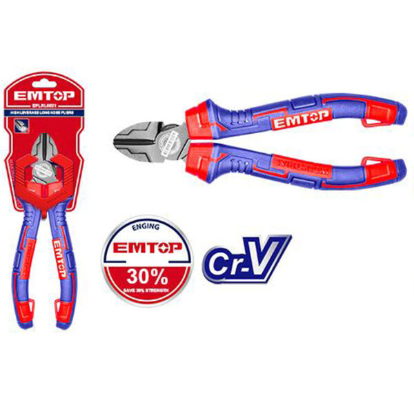 EMTOP High leverage diagonal cutting pliers EPLRD0621