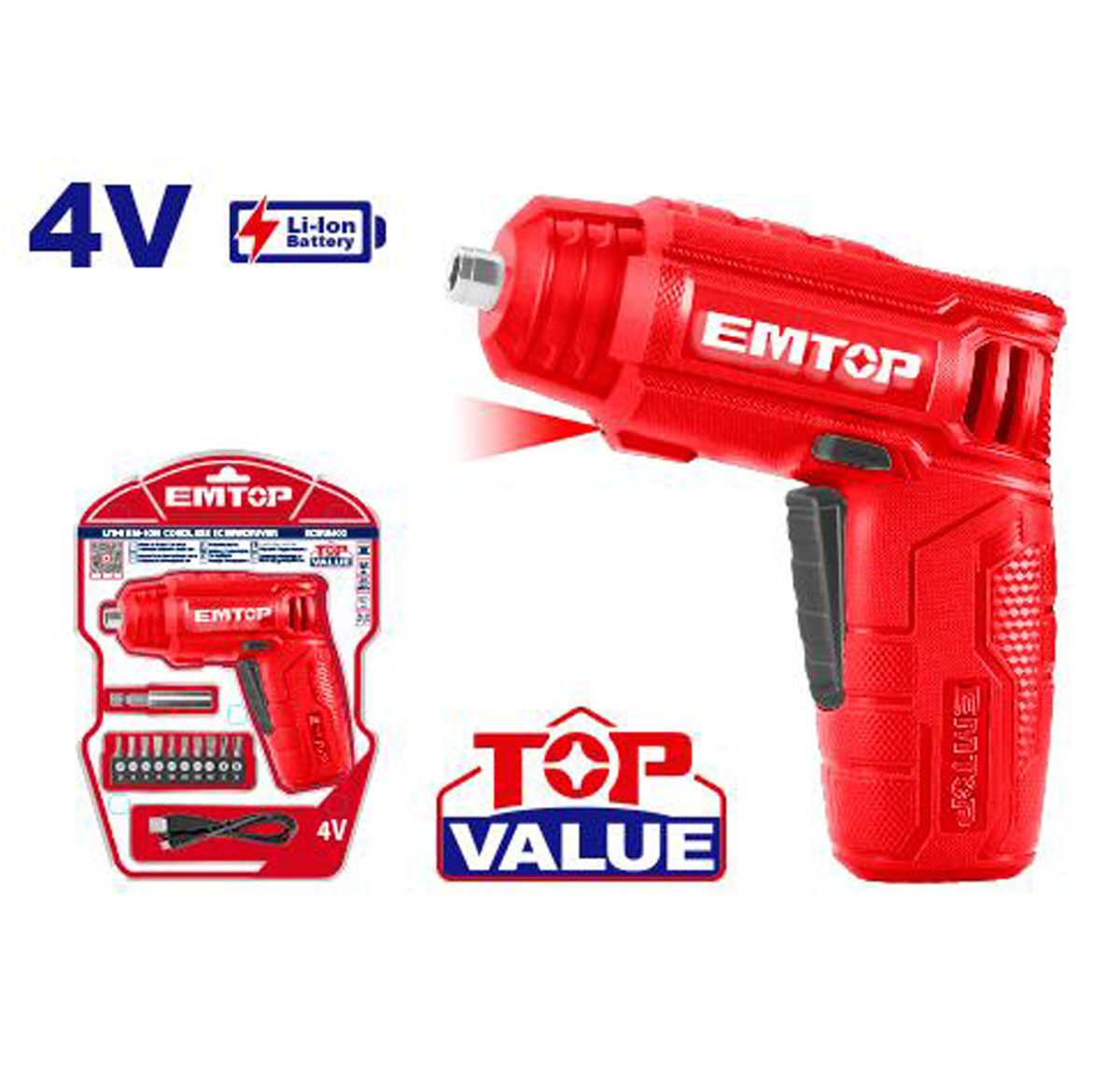 EMTOP Cordless screwdriver ECSR0402