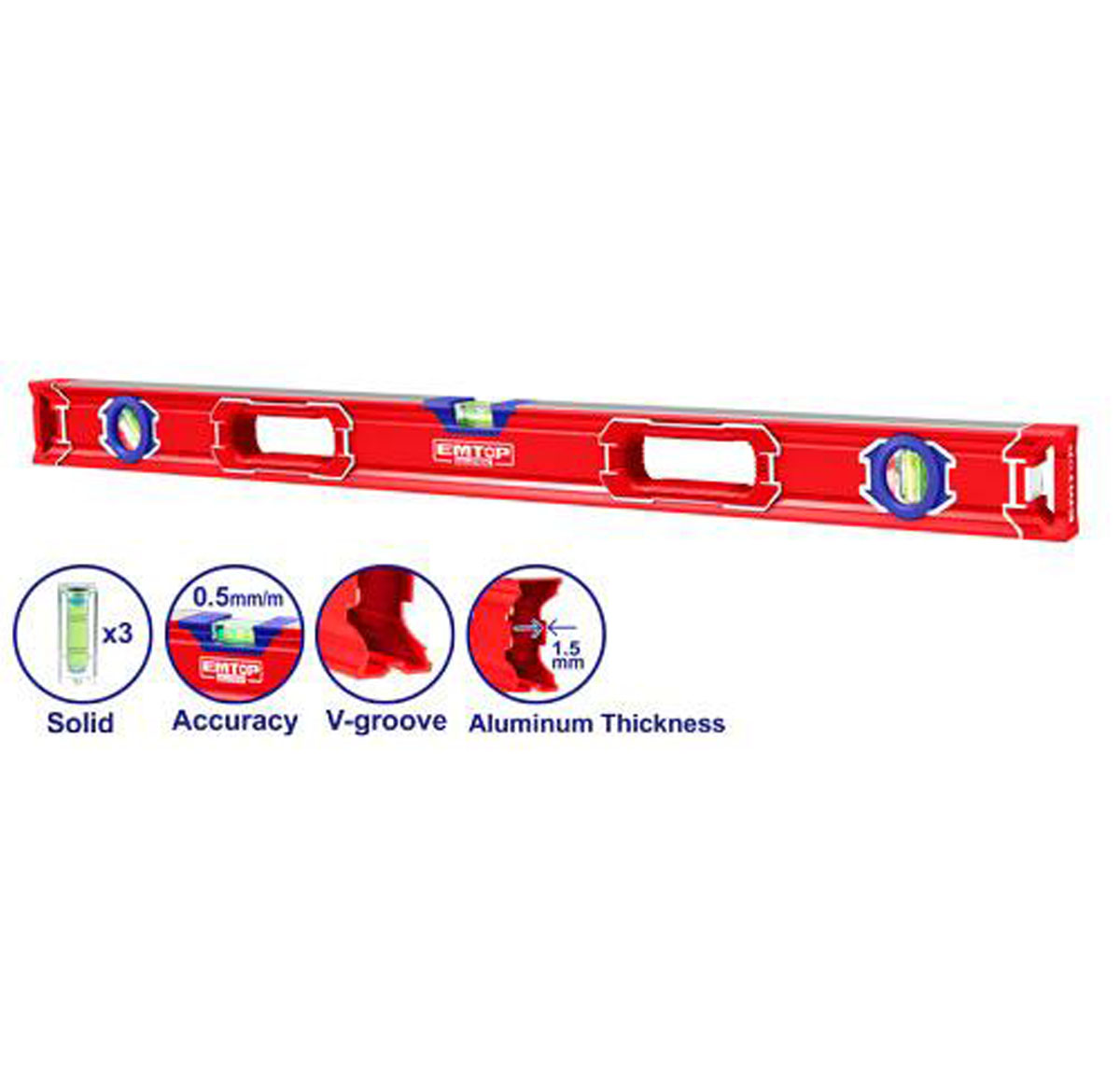 EMTOP Spirit level ESLL28001