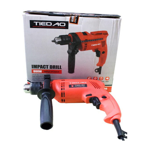 TIEDAO 13MM IMPACT DRILL TD1305 - 800WATTS - 100% COPPER WINDING - HEAVY DUTY