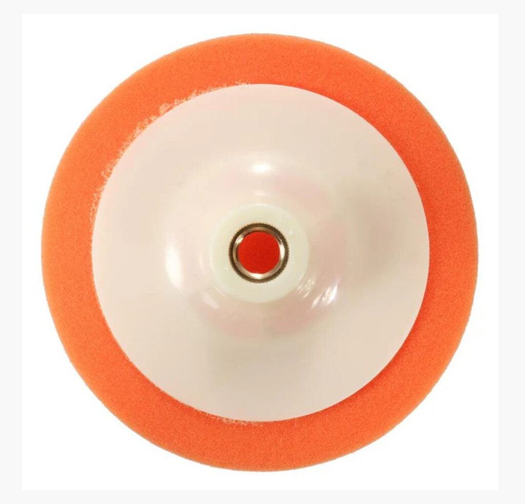 6" ROTARY FOAM PAD ORANGE M14 THREAD