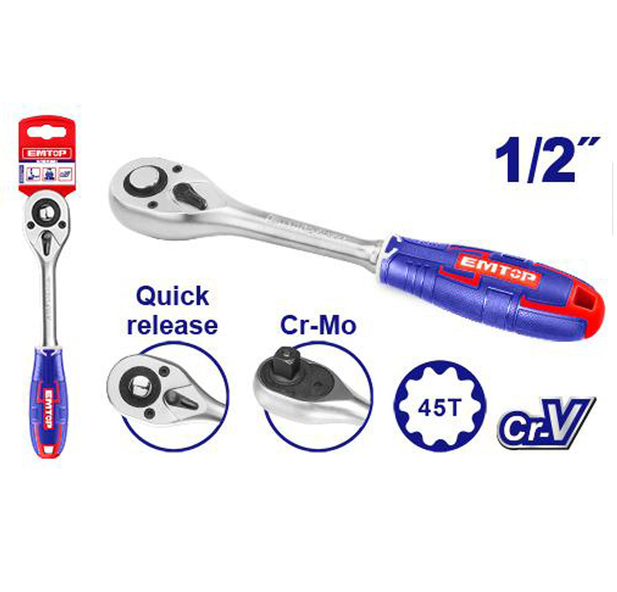 EMTOP Ratchet wrench ERWH0121