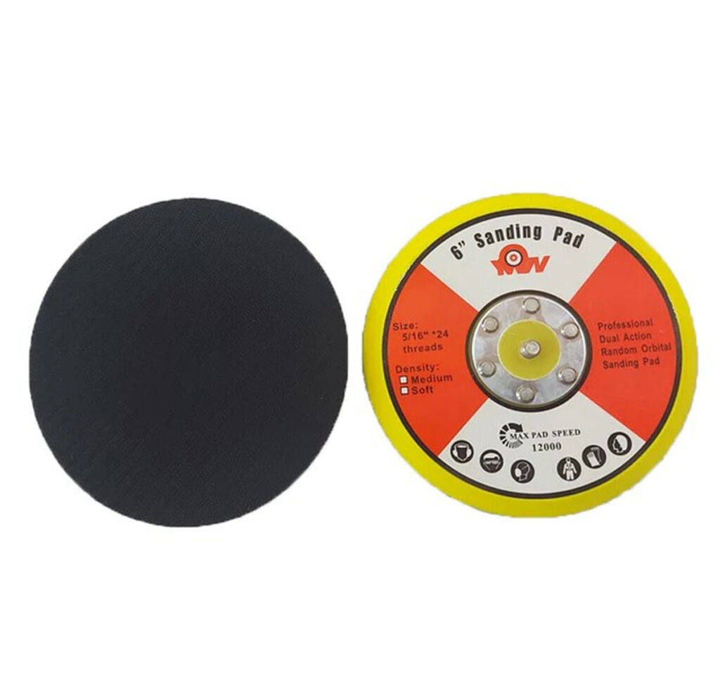 MAXIMA 6" DA POLISHER BACKING PLATE YELLOW