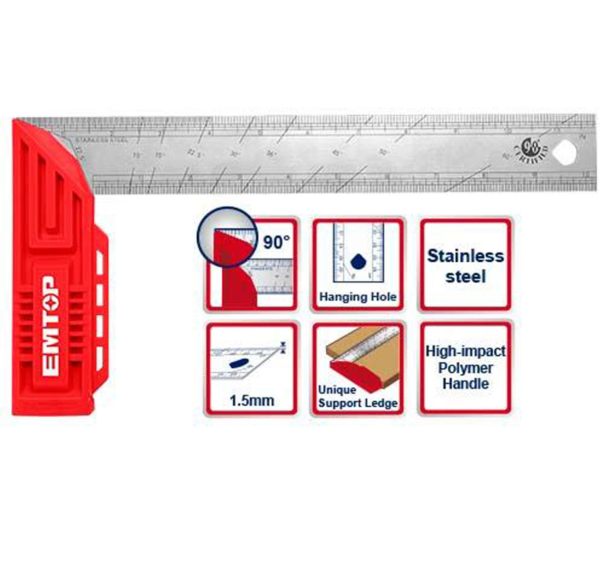 EMTOP Angle square ESRR30001