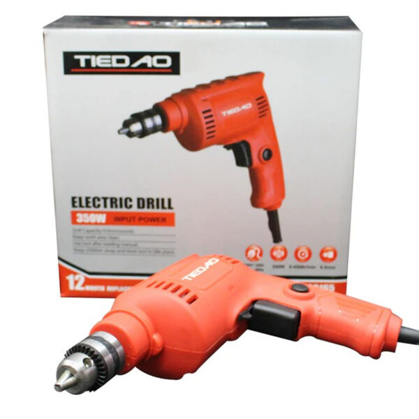 TIEDAO ELECTRIC DRILL 6.5MM TD60165 - 230WATTS - 100% COPPER WINDING - HEAVY DUTY