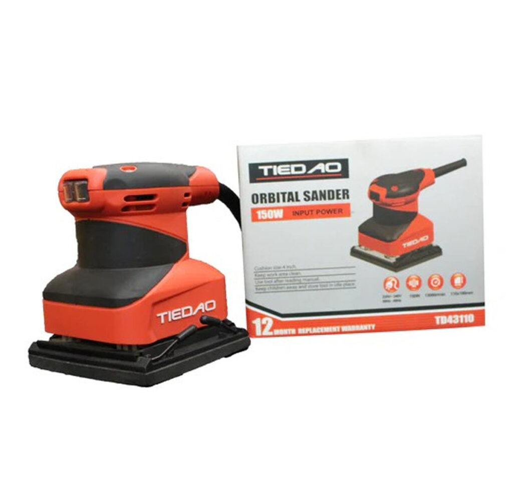 TIEDAO ORBITAL SANDER TD43110 - 150WATTS - 100% COPPER WINDING - HEAVY DUTY