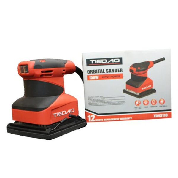 TIEDAO ORBITAL SANDER TD43110 - 150WATTS - 100% COPPER WINDING - HEAVY DUTY