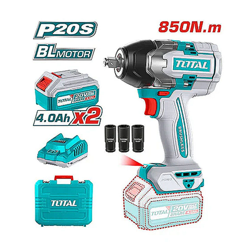 Total Cordless impact wrench 20V TIWLI2085