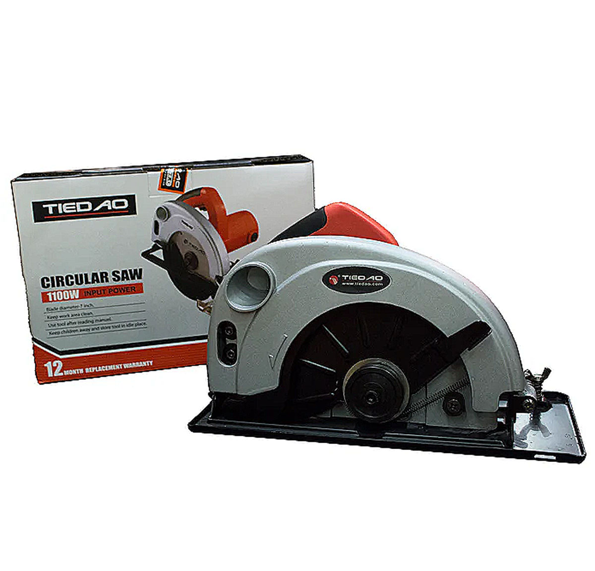 TIEDAO 7 INCH CIRCULAR SAW TD93185A-2 - 900WATTS - 100% COPPER WINDING