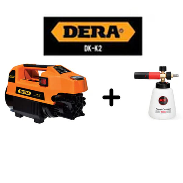 DERA PRESSURE WASHER - DK-K2 - 150BAR WITH MJJC FOAM CANNON PRO V2.0 - 100 % COPPER WINDING