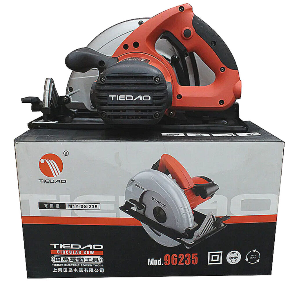 TIEDAO 9 INCH CIRCULAR SAW TD96235 - 2400WATTS - 100% COPPER WINDING - HEAVY DUTY